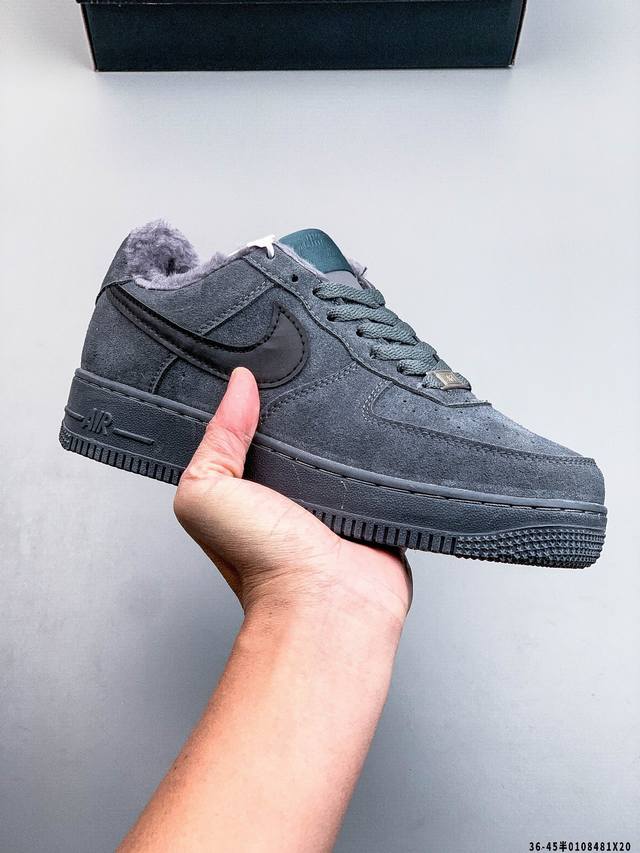 Authentic label on second-layer! Nike Air Force 1 Low, fleece-lined, classic, ve