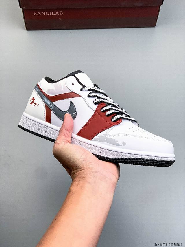 Nike Air Jordan 1 Low (AJ1) - A low-top trendy casual sneakers. Perfectly craft