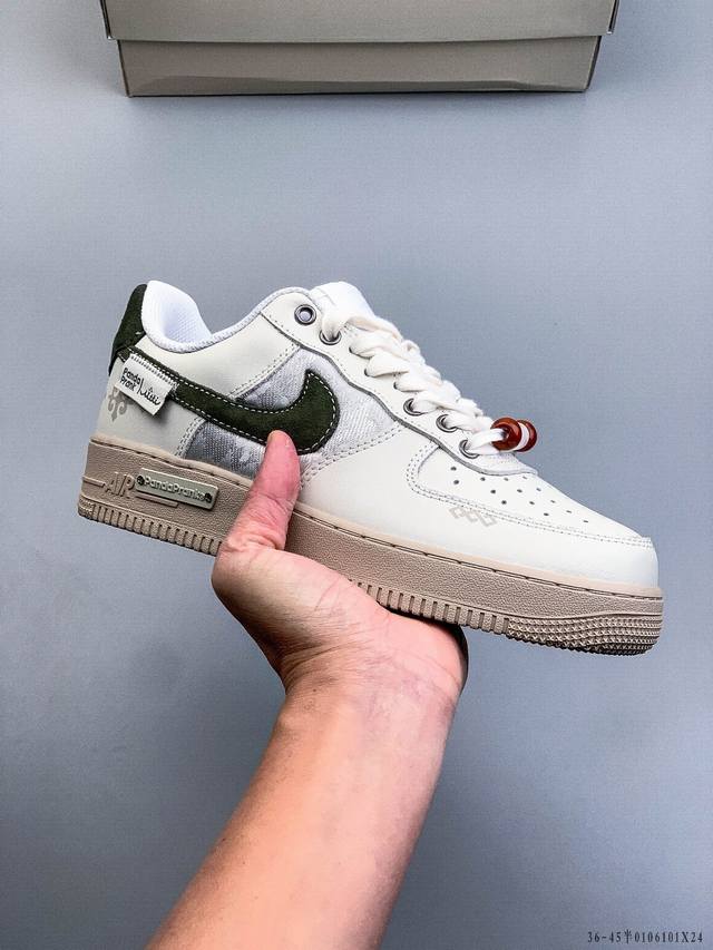 Authentic label on second-layer! Nike Air Force 1 Low, classic and versatile cas