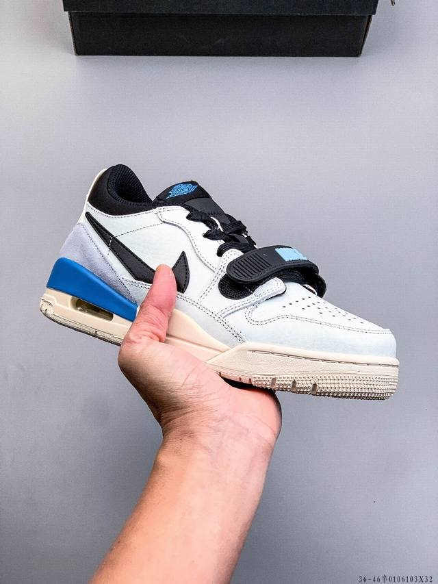 Company-grade top-tier! Jordan Legacy 312 Low, hybrid low-top casual basketball