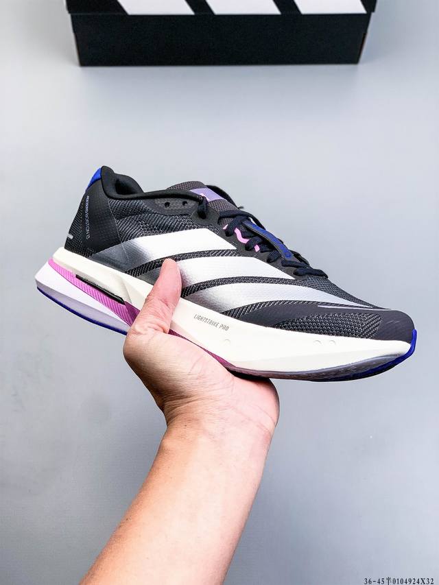 Company Grade! Adidas Adizero Boston 13 Breathable Mesh Racing Shoes with Boost