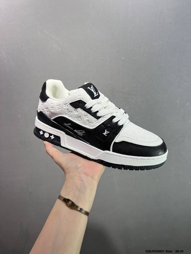 Company-grade Louis Vuitton Lv sneakers DDD New Lv Trainer latest colorway sneak