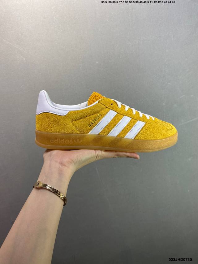 Adidas Originals Gazelle Indoor Trefoil Retro Non-slip Durable Low-top Sneakers