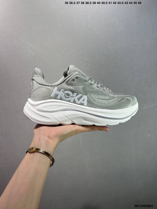 Hoka W Clifton 10 Ultralight Thick-Soled Lightweight Running Shoes, Top Quality