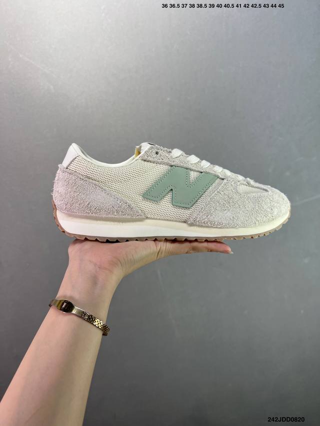 New Balance NB 471 Series Fabric Split Leather Retro Fashion Anti-slip Wear-resi