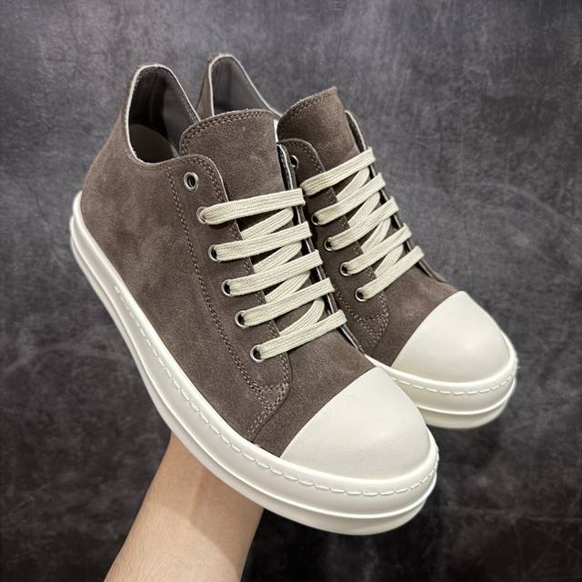 Dongguan-made G-version Mocha Brown Low-top Converse Rick Owens, classic low-to