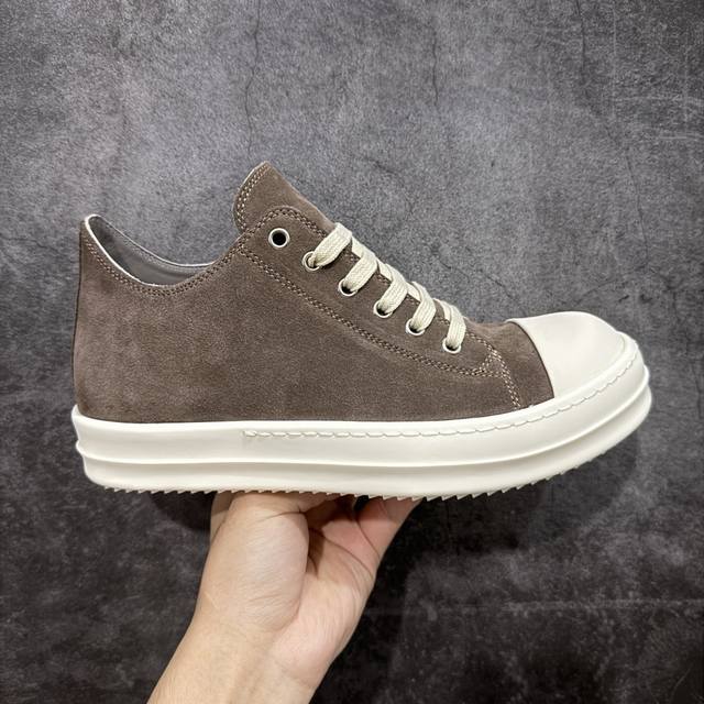 Dongguan-made G-version Mocha Brown Low-top Converse Rick Owens, classic low-to