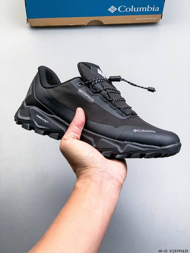 Company Grade! Columbia Gore-Tex Waterproof Low-Cut Outdoor Hiking Shoes DDD Fea