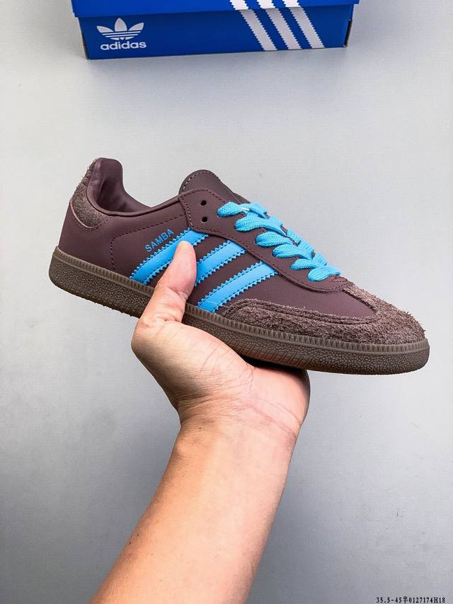 Authentic label on second-layer! Adidas Samba Og classic versatile casual traini