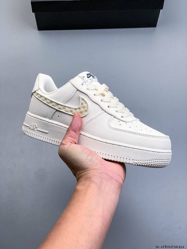 Authentic label on second-layer! Nike Air Force 1 Low, classic and versatile cas