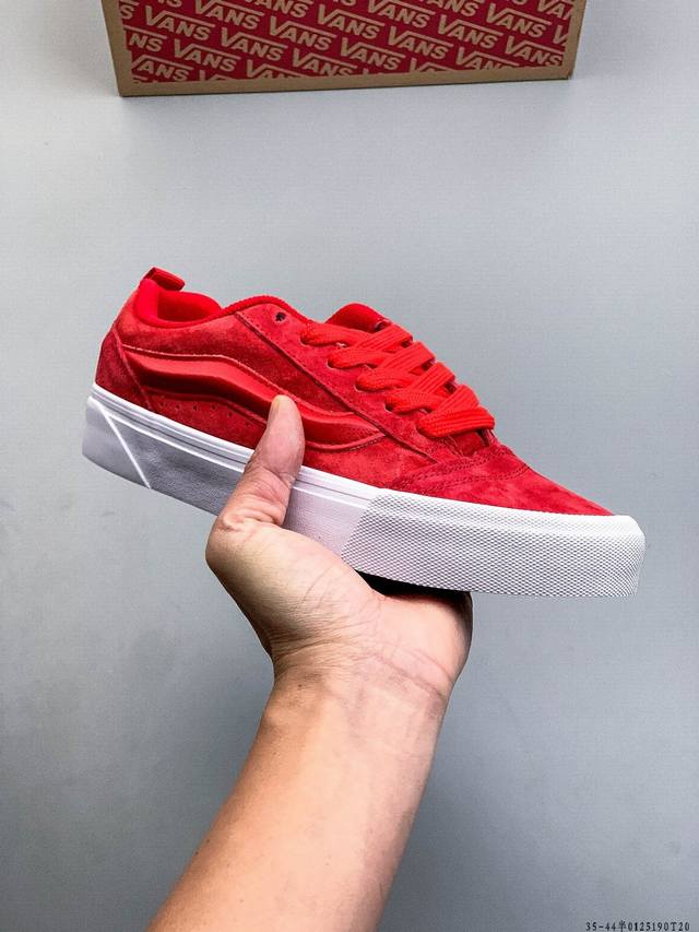 Company Grade! Vans Vault Knu-Skool Vr3 Lx Low-Top Casual Sneakers DDD 0125 T20