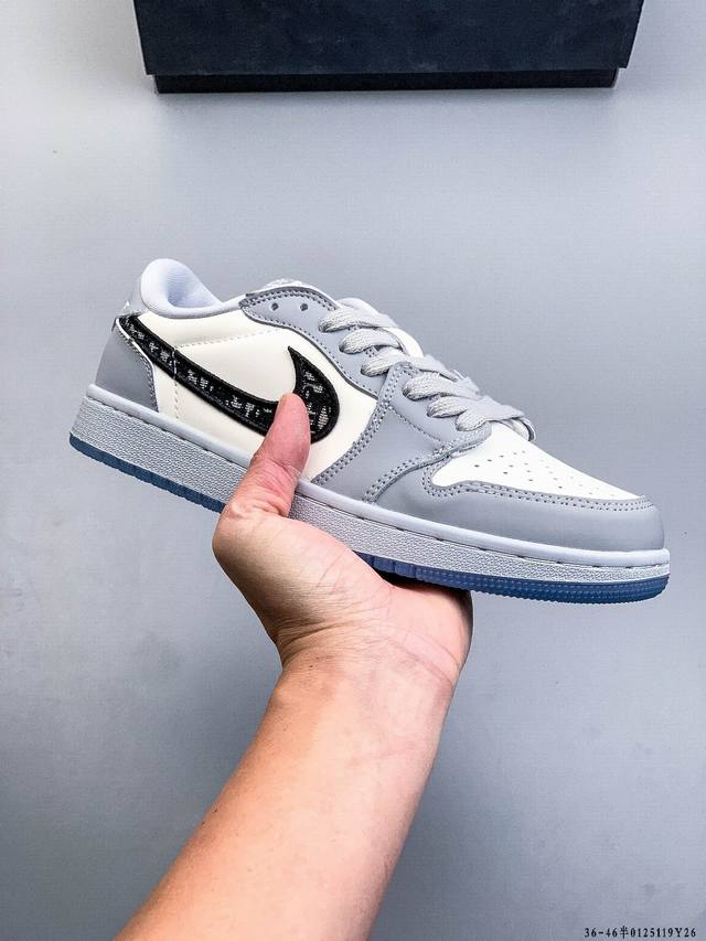 Authentic label on second-layer! Nike Air Jordan Low 1 Classic Casual Shoes DDD