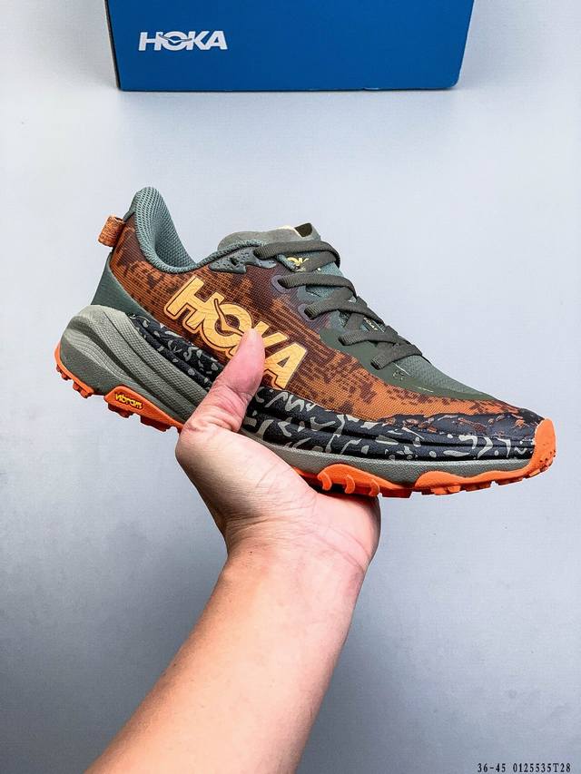 Hoka One One Speedgoat 6 Outdoor Trail Running Shoes. The new generation enginee