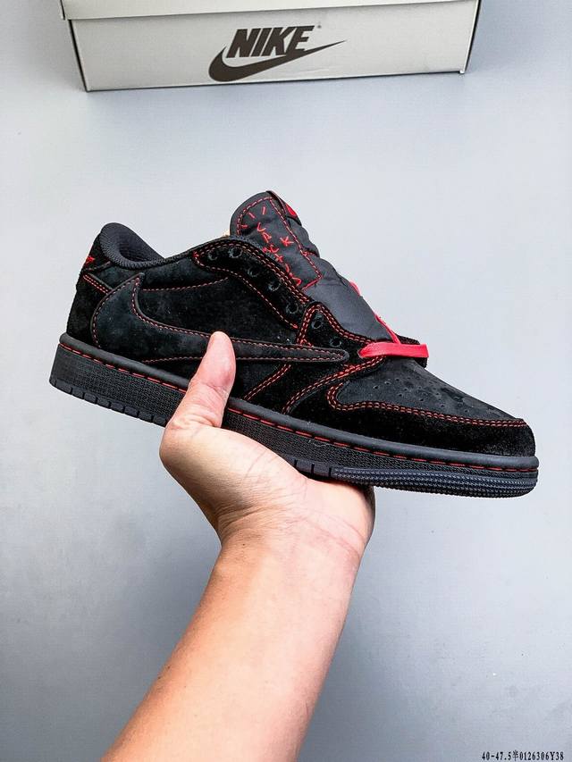 Company-grade top-grain leather! Nike Air Jordan 1 Low (AJ1) trendy casual sneak