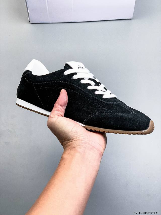 Alo Yoga Sunset Genuine Leather Casual German Training Shoes, Men's and Women's