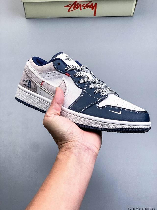 Company-grade top-grain leather! Nike Air Jordan 1 Low (AJ1) trendy casual sneak