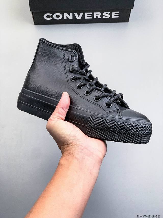 Company-grade! Converse All Star platform high-top casual canvas shoes DDD 0123