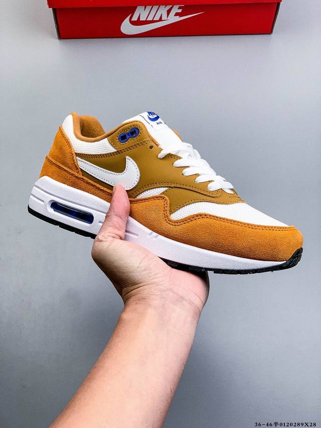 Company Grade! Nike Air Max 1 87 Limited Colorway Cushioned Running Shoes DDD 01