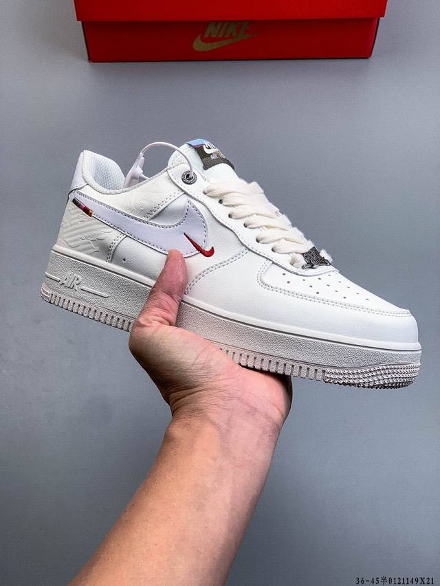 Authentic label on second-layer! Nike Air Force 1 Low, classic and versatile cas