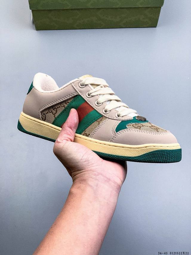 Gucci Distressed Screener Sneaker Official Synchronized Classic Original Retro V