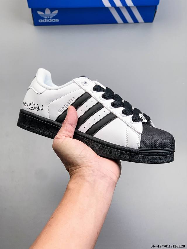 Company-grade! Adidas Superstar Shell Toe Classic Versatile Casual Sneakers DDD