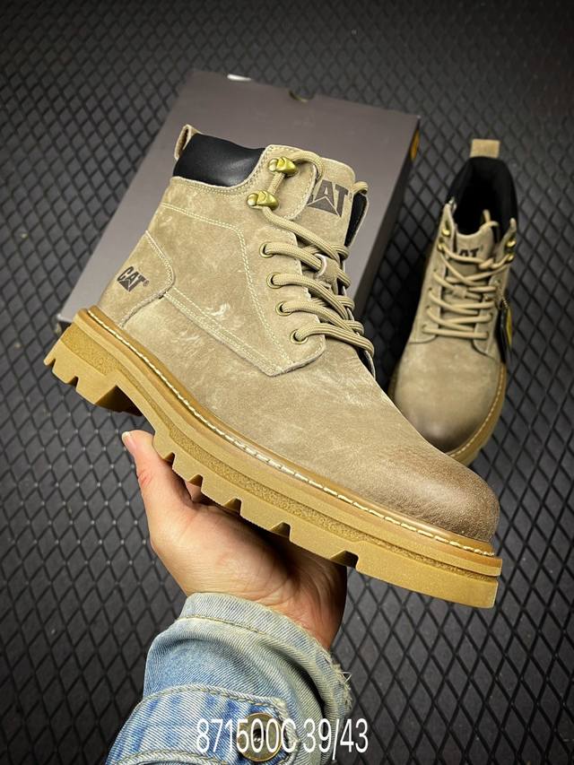 Flash Sale C DDD Cat Outdoor Workwear Lightweight Mid-Cut Casual Yellow Boots S