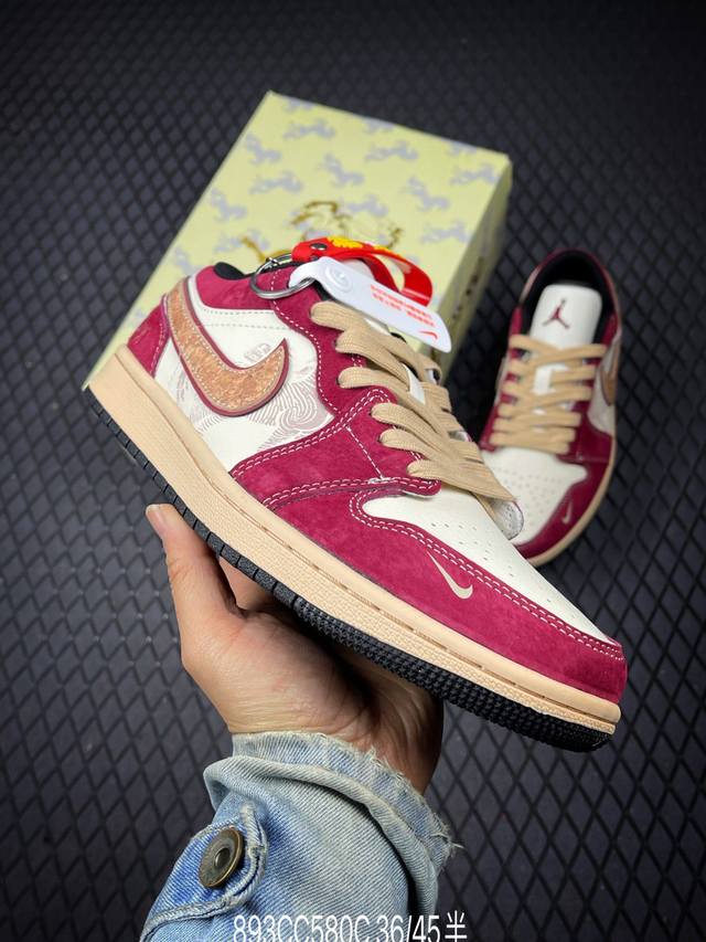 DDD Factory Grade Nike Air Jordan 1 Low DDD AJ1 Low-Top Casual Sneakers, Synchro