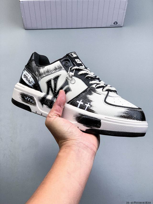 Company-grade [Custom Sneakers] Mlb New York Yankees Trendy Street Graffiti Spra