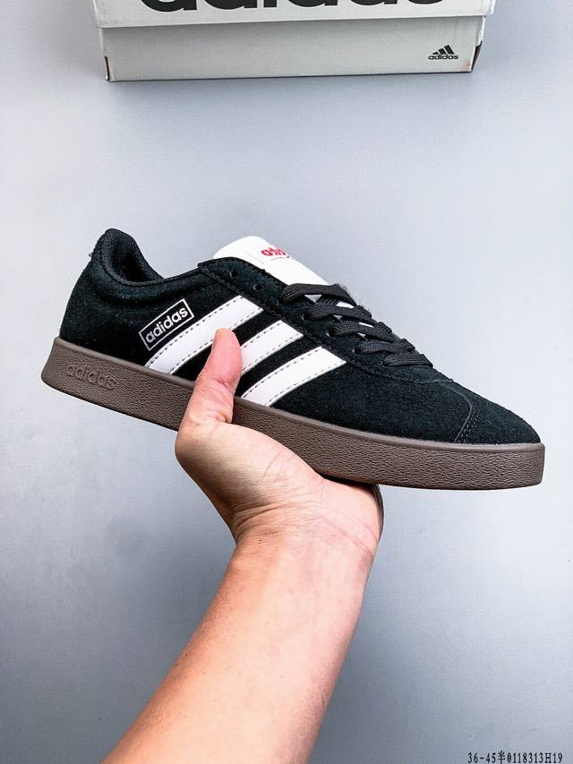 Adidas Neo Vl Court 2.0 Originals Fashionable Sneakers with T-Toe DDD Suede Leat