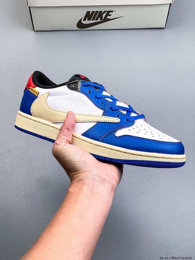 Company-grade top-grain leather! Nike Air Jordan 1 Low (AJ1) trendy casual sneak