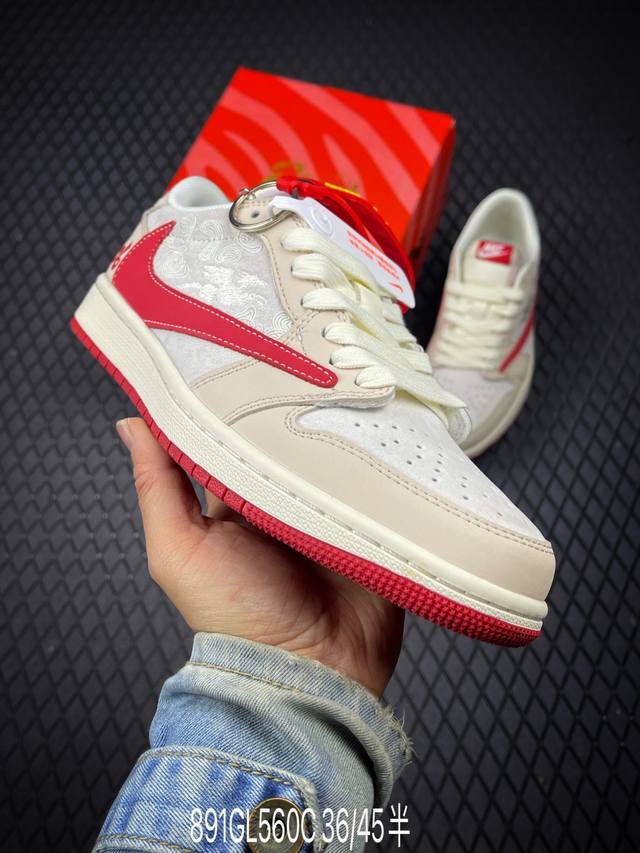 DDD Factory Grade Nike Air Jordan 1 X Travis Scott AJ1 Reverse Swoosh 'DIY' Cust