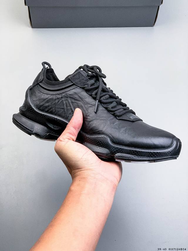 Company Grade! Ecco Men's Classic Lisbon Lace DDD Street Fun Series Lace-up Casu