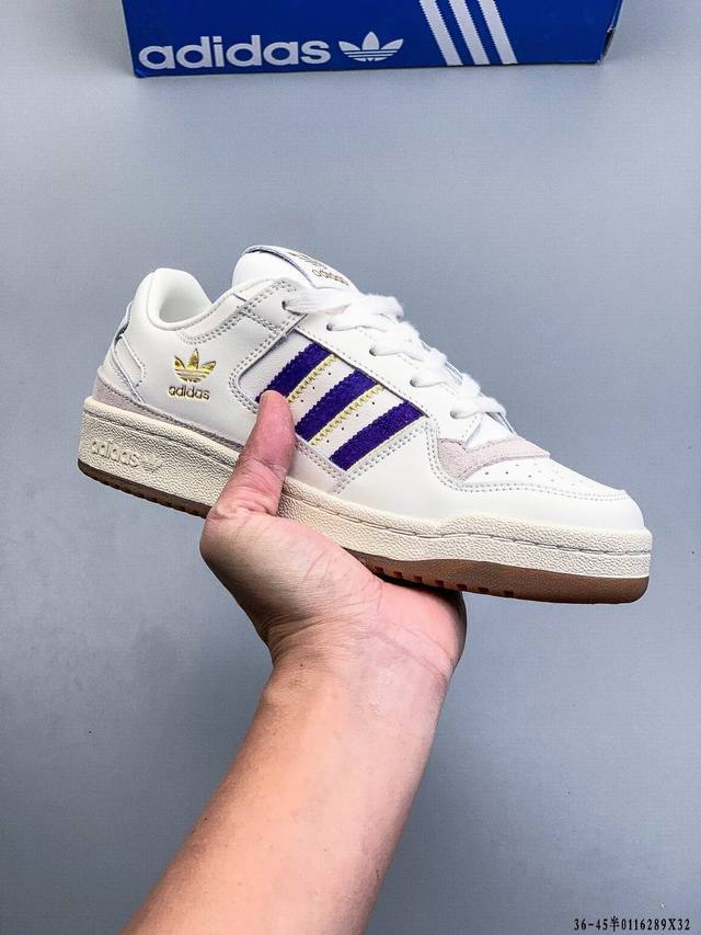 Company Grade! Adidas Originals Forum 84 Low Adv Low-top versatile trendy casual