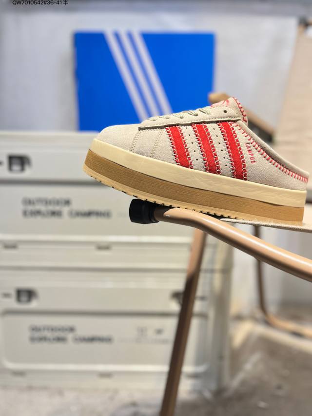 Adidas Campus 00S Wtr Lo DDD Versatile Item Adidas Fleece-Lined Half-Slipper Col