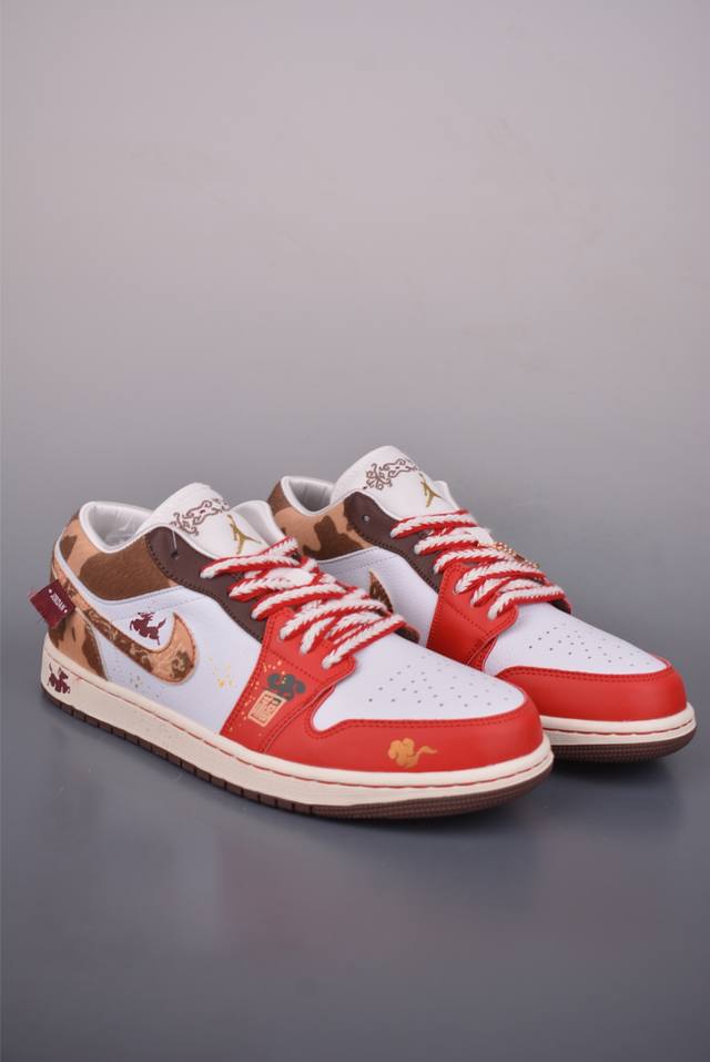 Air Jordan 1 Low Year of the Horse Limited Edition DDD AJ1 Low-top Casual Sneake