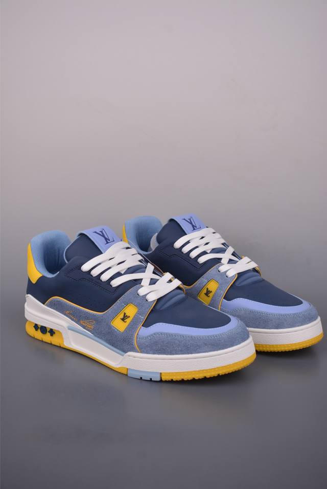 Louis Vuitton Lv Trainer Top-grade Dongguan-made DDD Original last and paper pat