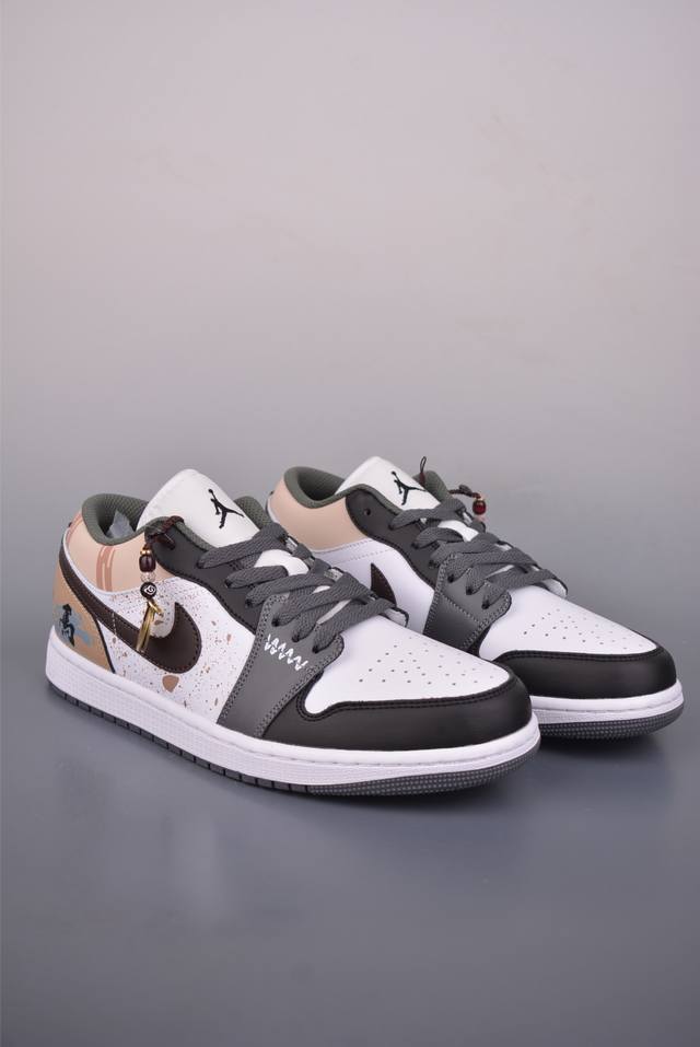 Air Jordan 1 Low Year of the Horse Limited Edition DDD AJ1 Low-top Casual Sneake