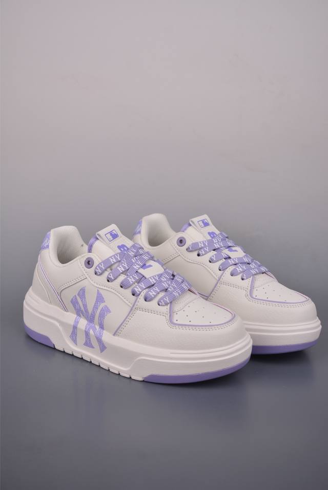 Mlb Chunky Liner Denim Monogram Bl DDD New York Yankees Trendy Thick-Soled Sneak