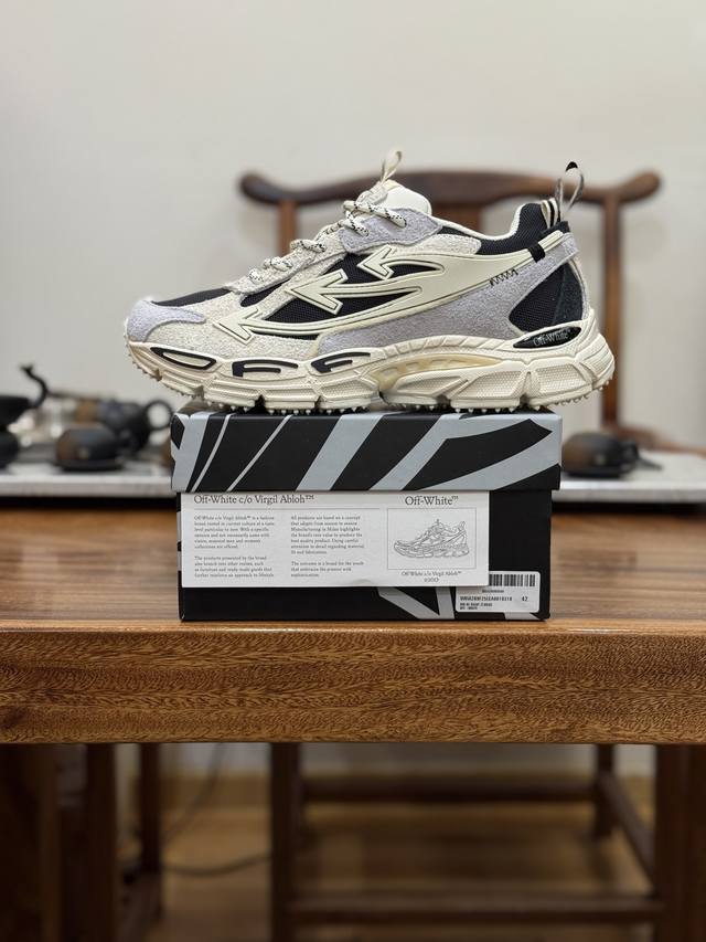 Ow Latest Running Shoes#100% Original Box Correct Version#Original Last and Card