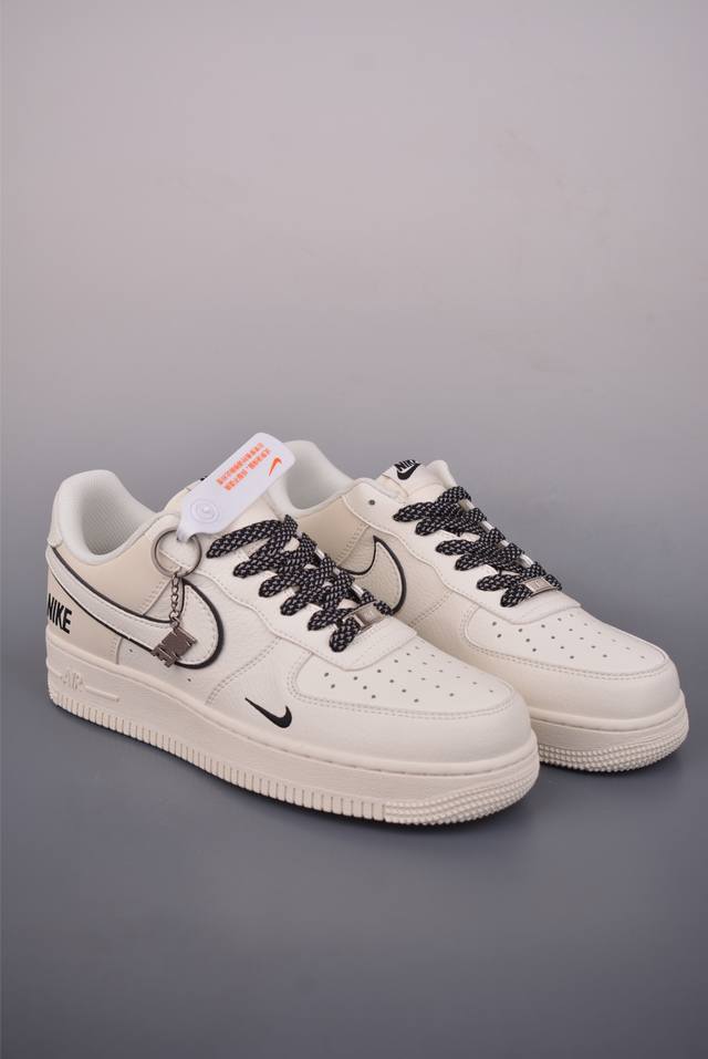 Nike Air Force 1 Low, Off-White/Black. Made with original last and cardboard, a