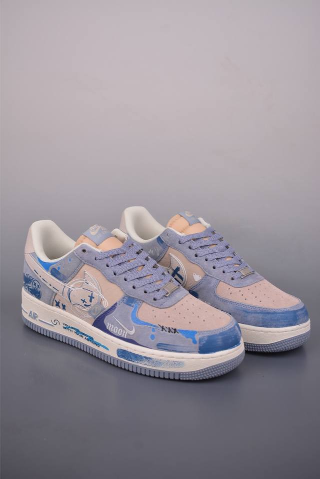 Nike Air Force 1 Low Hand-painted Graffiti DDD Authentic Air Force 1 silhouette