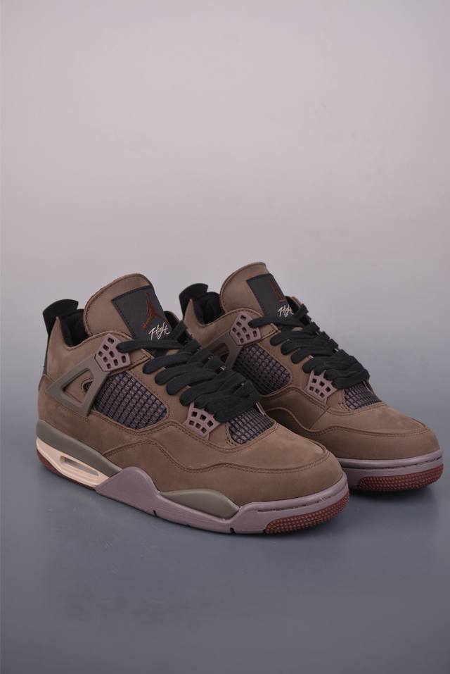 Air Jordan 4 Retro (DDD) Pure Original Replica in Stone Brown - Factory Direct P