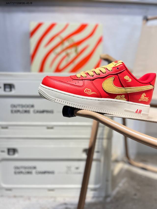 Factory Grade Top Layer Leather NK Air Force 1 '07 Low Low-Top Casual Sneakers#