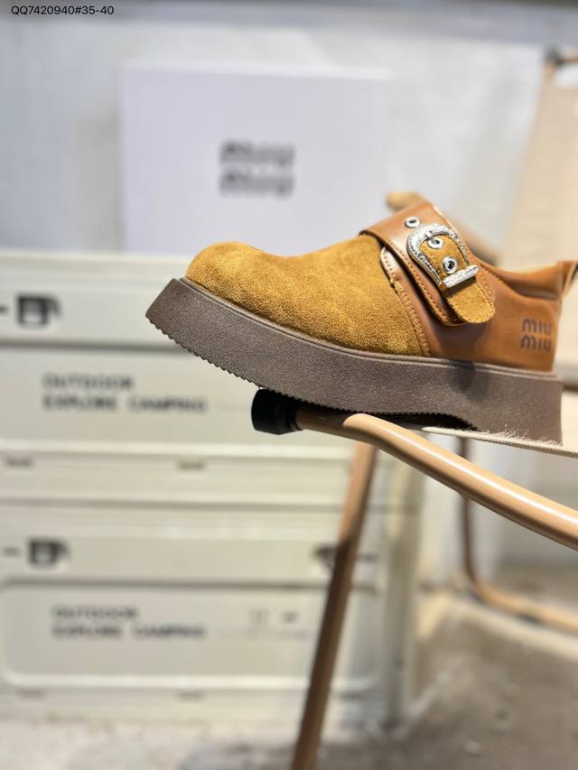 Miumiu Series Workwear Casual Shoes DDD Newly Released, Same Style as on Tmall,