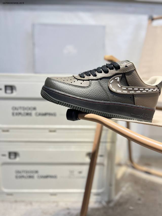 Nk Air Force 7 Low Casual Sneakers#Custom Leather, Original Last and Cardboard,