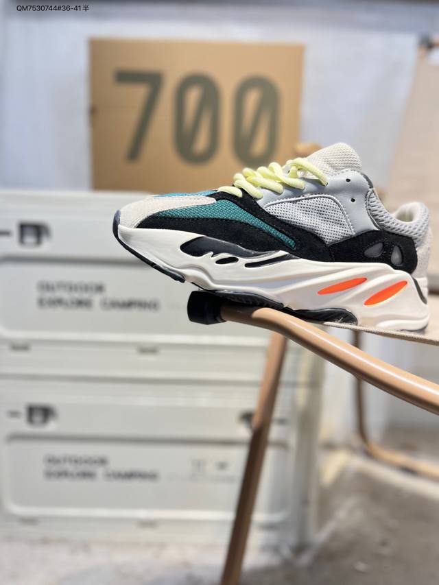 Special Offer: Genuine Adidas Yeezy 700V2 "Teal Blue" Retro Dad Shoes. Continui