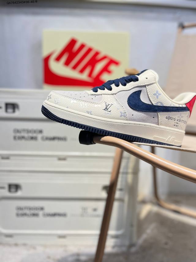 Factory Grade Top Layer Leather NK Air Force 7 Low Low-Top Casual Sneakers# Cus