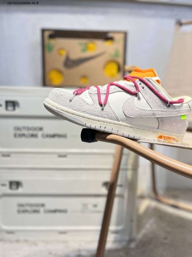 Off-White X Nk Dunk Low "The 50" Ow Collaboration 50 Colors No.38 Dj0950-113 Mad
