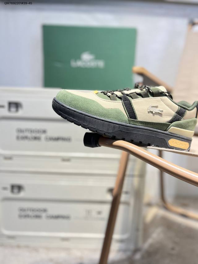 Lacoste French Crocodile T-Clip Comfortable Versatile Non-slip Wear-resistant Lo