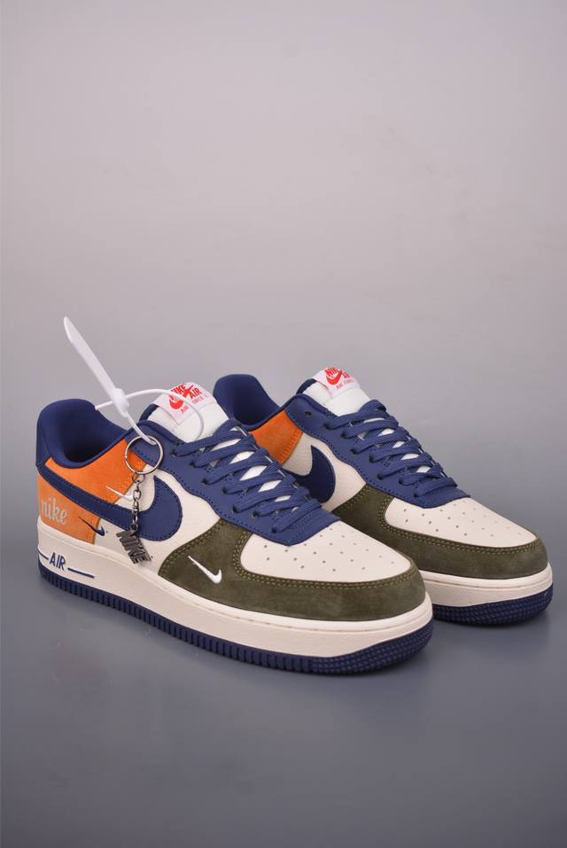 Nike Air Force 1 Low Wild Forest Orange/Blue DDD Authentic Air Force version mad